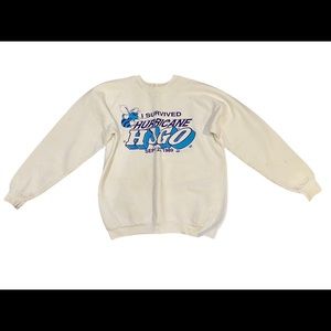 Rare vintage 1989   I survived Hurricane Hugo Mens large ( fruit of a loom ) USA